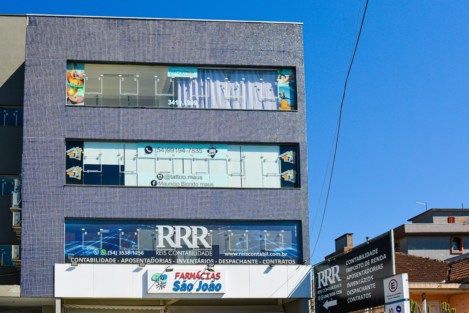 Fachada da Reis Contabilidade em Caxias do Sul